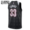 NBA Børn Trøje Portland Trail Blazers Toumani Camara 2024-25 Nike City Edition Sort Swingman